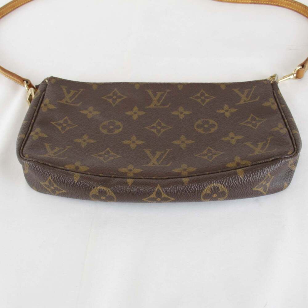 LOUIS VUITTON Brown Monogram Canvas Pochette Shoulder Bag - Picture 5 of 12